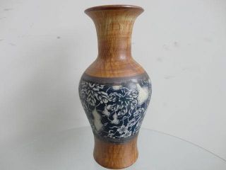 Vase Stamped Porcelain Ceramic Graceful Chinese Exquisite Antique photo