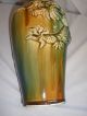 Asian Vase W/ Raised Relief Dragon Irridescent Glaze Vases photo 4
