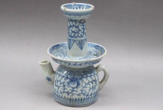 China ' S Blue And White Porcelain Oil Lamp photo