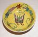Lovely Old Vintage Set Of 3 Chinese Export Porcelain Famille Jaune Dishes Bowls Bowls photo 1