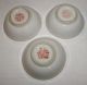 Lovely Old Vintage Set Of 3 Chinese Export Porcelain Famille Jaune Dishes Bowls Bowls photo 8