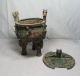 201 Asian China Bronze 3 Legs Vessel Ding Other photo 2