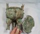201 Asian China Bronze 3 Legs Vessel Ding Other photo 3