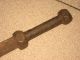 Exquisite Big Antique Chinese Qing Dynasty Iron Weapon Jian With Groove Other photo 1