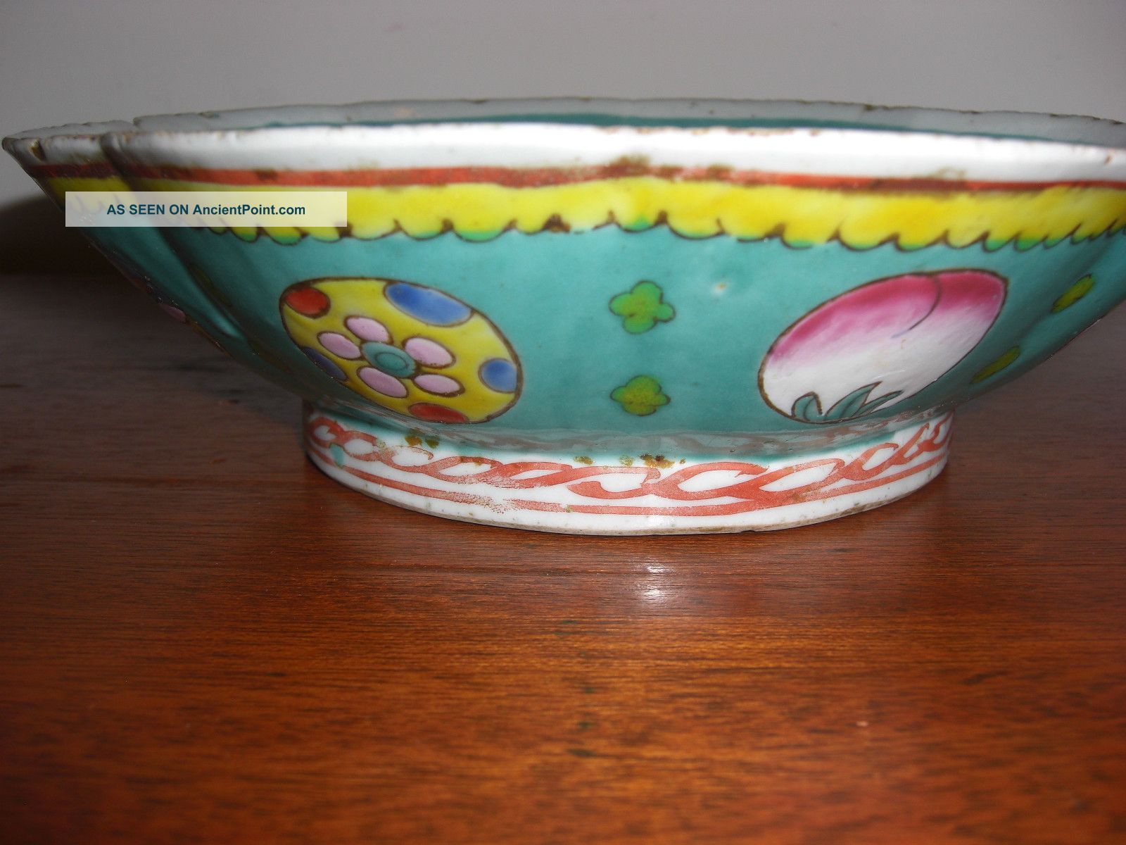 Fabulous 1920 ' S Antique China Bowl With 8 Symbols Bowls photo