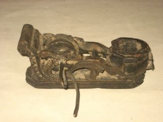 Rare Antique Chinese Wood Building Carpenter Tool Dragon photo