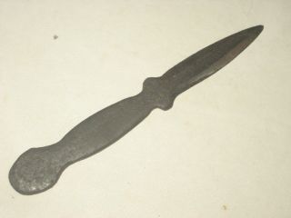 Rare Antique Chinese Iron Dart With Blood Groove photo
