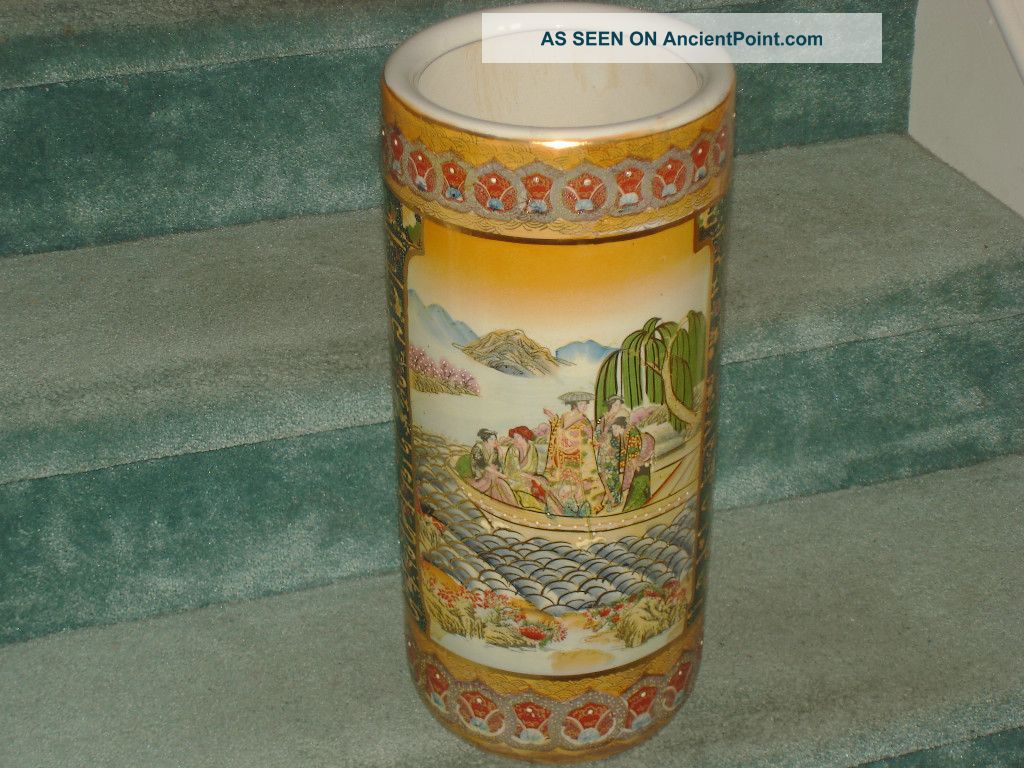 Vintage Fine Porcelain Enamel Vase Vases photo