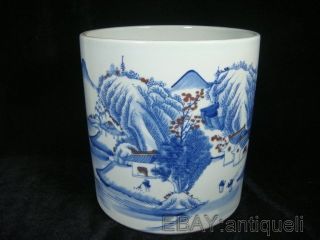 Rave Blue&white Red Underglaze Porcelain Pencil Vase photo