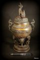 Antique Large Japanese Bronze Koro Incense Burner Meiji Period - Fine Piece No:1 Vases photo 10