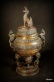 Antique Large Japanese Bronze Koro Incense Burner Meiji Period - Fine Piece No:1 Vases photo 6