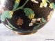 Vintage Chinese Black Cloisonne Ginger Jar - Circa 1930 ' S - Copper Base Vases photo 6