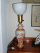 Chinese Export Porcelain Vase Lamp Temple Jar Orange Pheonix Birds Gilt Mounts Vases photo 2