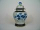Antique Chinese Blue And White Porcelain Small Temple Jar With Chenghua Mark Vases photo 1