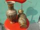 Copper God Pair Vases Chinese Antique Qing Dynasty Vases photo 2