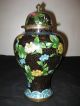Antique Chinese Cloisonne Enamel Floral Vases With Lid Vases photo 1