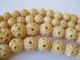Fine Old Chinese Carved Ox Bone Graduated Bead 56 