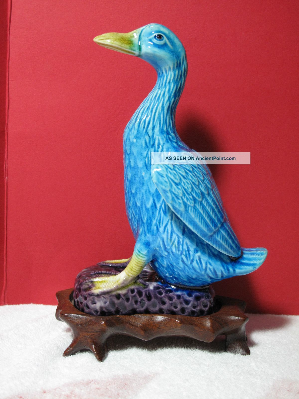 Antique Chinese Export Turquoise Porcelain Duck Other photo