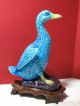 Antique Chinese Export Turquoise Porcelain Duck Other photo 4