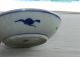 Antique Chinese Blue & White Running Bird Flower W/ Chop (pers Seal) Makers Mark Bowls photo 5