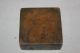 Rare Antique Chinese Crane Carved Copper Ink Box Other photo 3