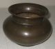 Antique 18th Century Unmarked Chinese Asian Bronze Footed Squat Form Bowl Censor Bowls photo 3