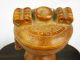 Chinese Yellow Nephrite Jade Carving High Leg Bowl Bowls photo 7
