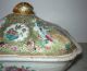 Early Chinese Export Rose Medallion Covered Vegetable Tureen W Interior Painting Other photo 9