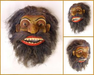 Vintage Wooden Mask - Traditional Dancing Mask High Value Collectibles Sab0045 photo