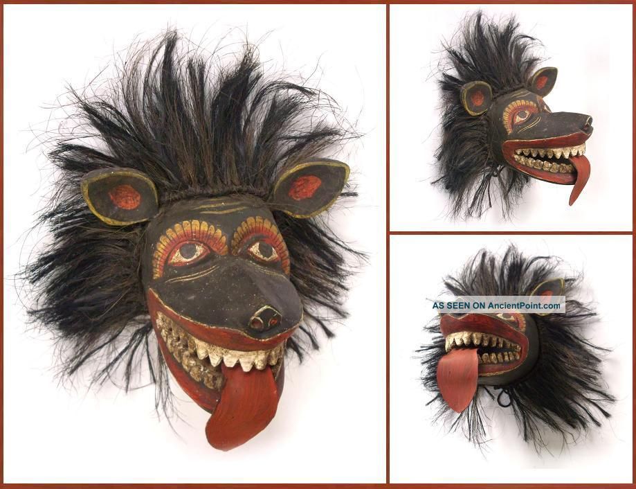 Antique Wooden Mask - Traditional Dancing Mask High Value Collectibles Sab0045 Other photo