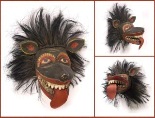 Antique Wooden Mask - Traditional Dancing Mask High Value Collectibles Sab0045 photo
