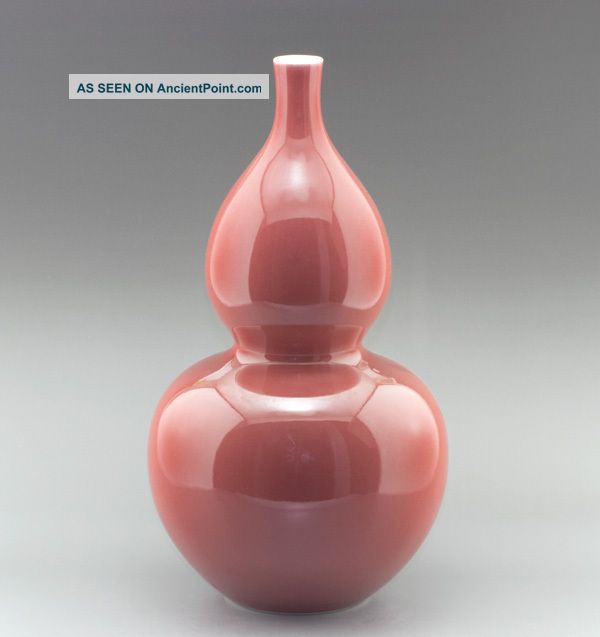 Sky - Clearing Red Glaze Double Gourd Vase Vases photo