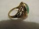 Chinese 14k Yellow Gold - Apple Green Jade Ring Piece And Great Price Other photo 4