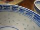 Asian Pair Antique Chinese Blue Dragon Bowls Signed Porcelain Pre 20th Century Bowls photo 4
