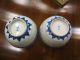 Asian Pair Antique Chinese Blue Dragon Bowls Signed Porcelain Pre 20th Century Bowls photo 7