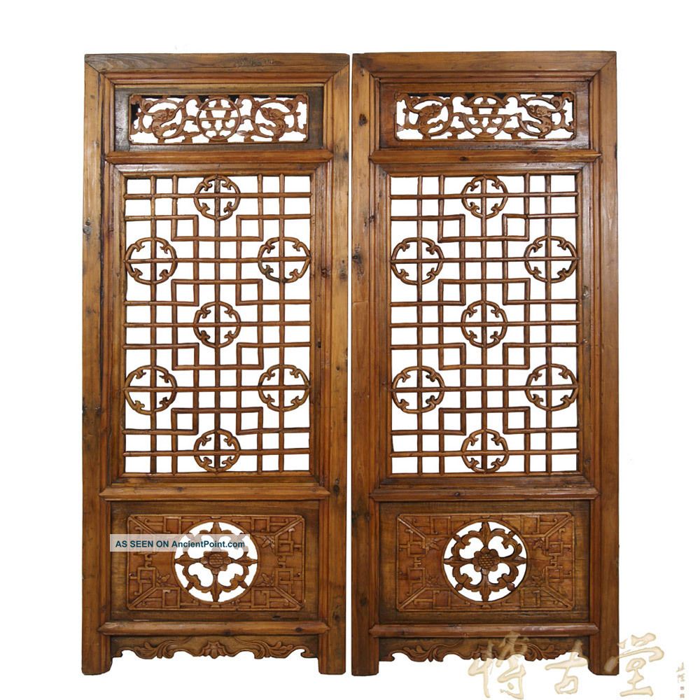 Chinese Antique Window Shutters - Wall Hanging 25p42a Other photo