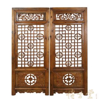 Chinese Antique Window Shutters - Wall Hanging 25p42a photo