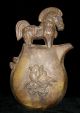 China Song Yuan Yaozhou Kiln Horse Hand Fly Bird Statue Inverted Tea Wine Pot倒流壶 Pots photo 2