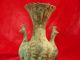 Chinese Bronze Ancient Bottle With Peacock Carving Exquisite Curio Collection Other photo 1
