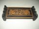 Exquisite Antique Chinese Scholar Wood Bamboo Yellow Ink Rest And Brush Frame Other photo 1