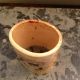 Chinese Antique Brushpot Polychrome Hand Painted Dragon Flower Bees Old Rare Other photo 6