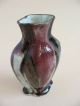 Old Estate Vase Chinese Porcelain Oxblood Black 19c Antique Ceramic Glaze Pot Vases photo 3