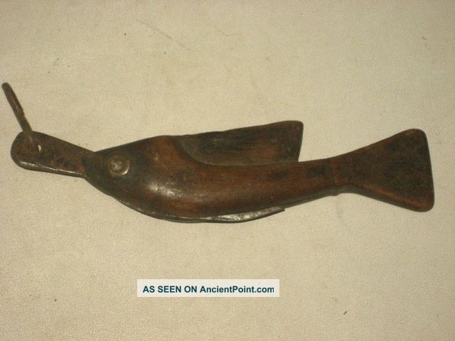 Antique Chinese Wood Handle Fish Shape Knife Other photo