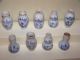 9 Antique Chinese Export Minature Vases Double Gourd Etc. Vases photo 1