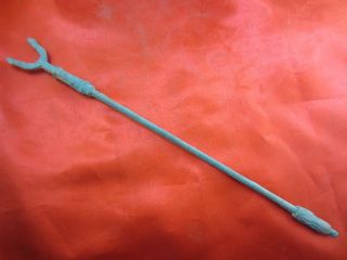 Chinese Bronze Collection Ancient Unique18big Weapons Knife &sword Carving &a6 photo