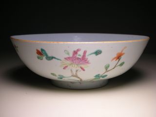 Antique Chinese Export Famille Rose Bowl (diameter: 8 