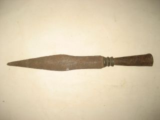 Rare Antique Chinese Iron Spear photo