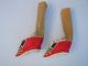 Antique Chinese 19th Century Qing Lotus High Back Silk Shoes - Actualy Worn Other photo 1