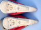 Antique Chinese 19th Century Qing Lotus High Back Silk Shoes - Actualy Worn Other photo 3
