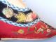 Antique Chinese 19th Century Qing Lotus High Back Silk Shoes - Actualy Worn Other photo 6